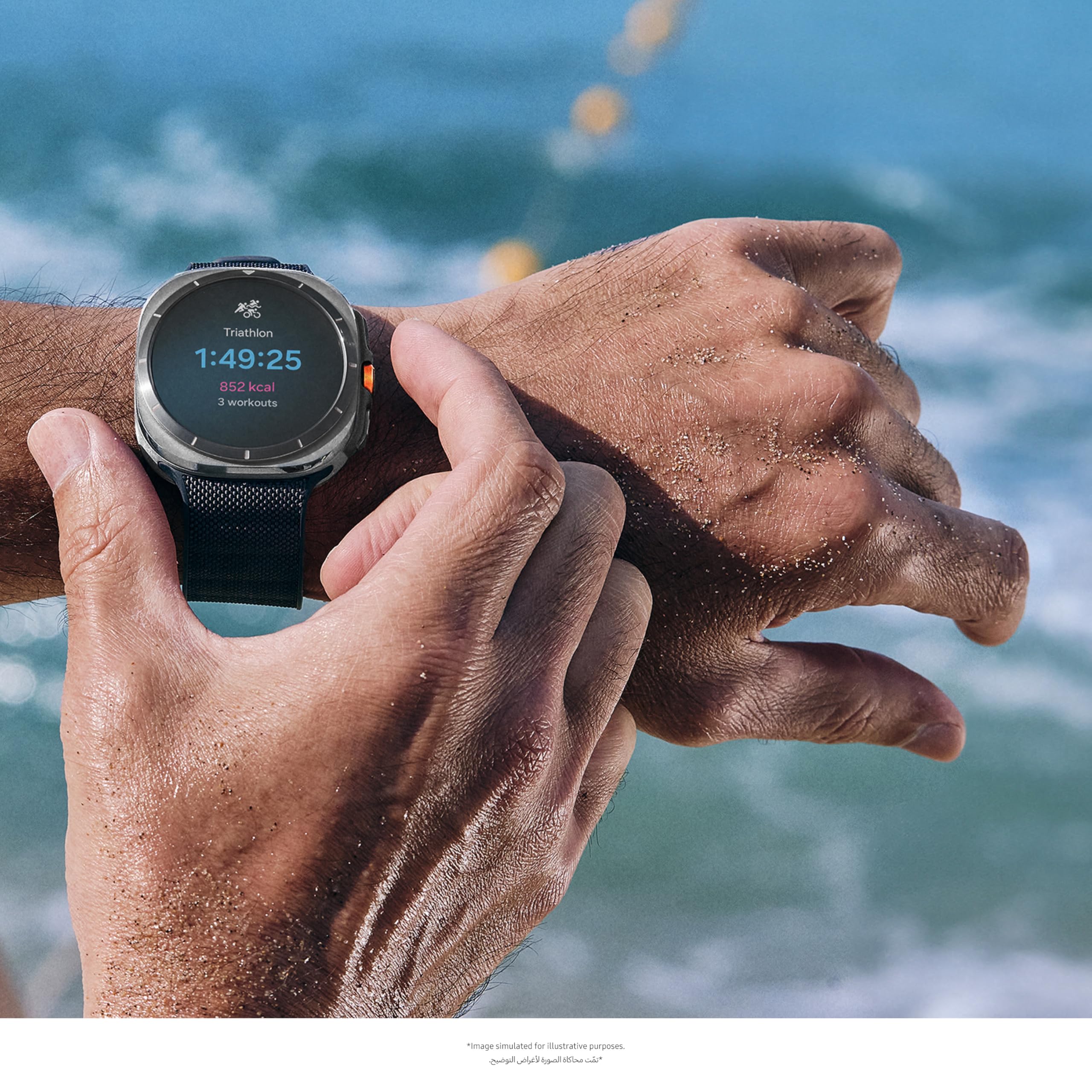 ساعة ذكية Watch Ultra، 47 مم، LTE، مراقبة الصحة، تتبع اللياقة البدنية