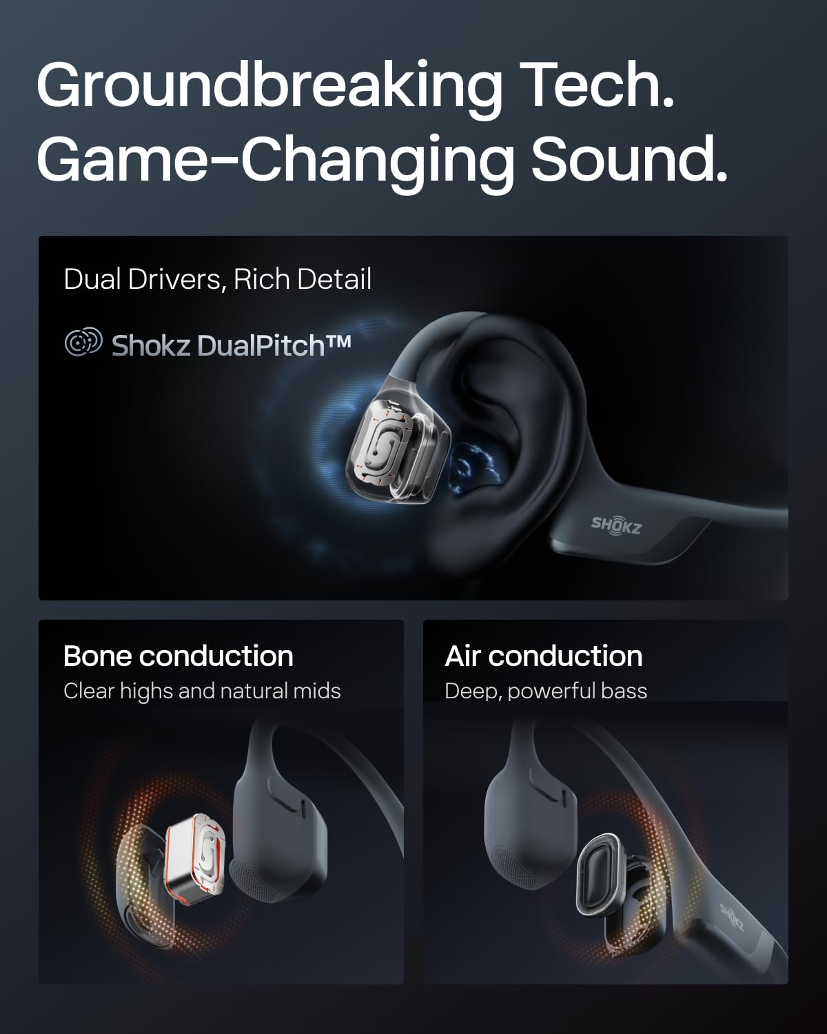 SHOKZ OpenRun Pro 2 - Bone Conduction Headphones