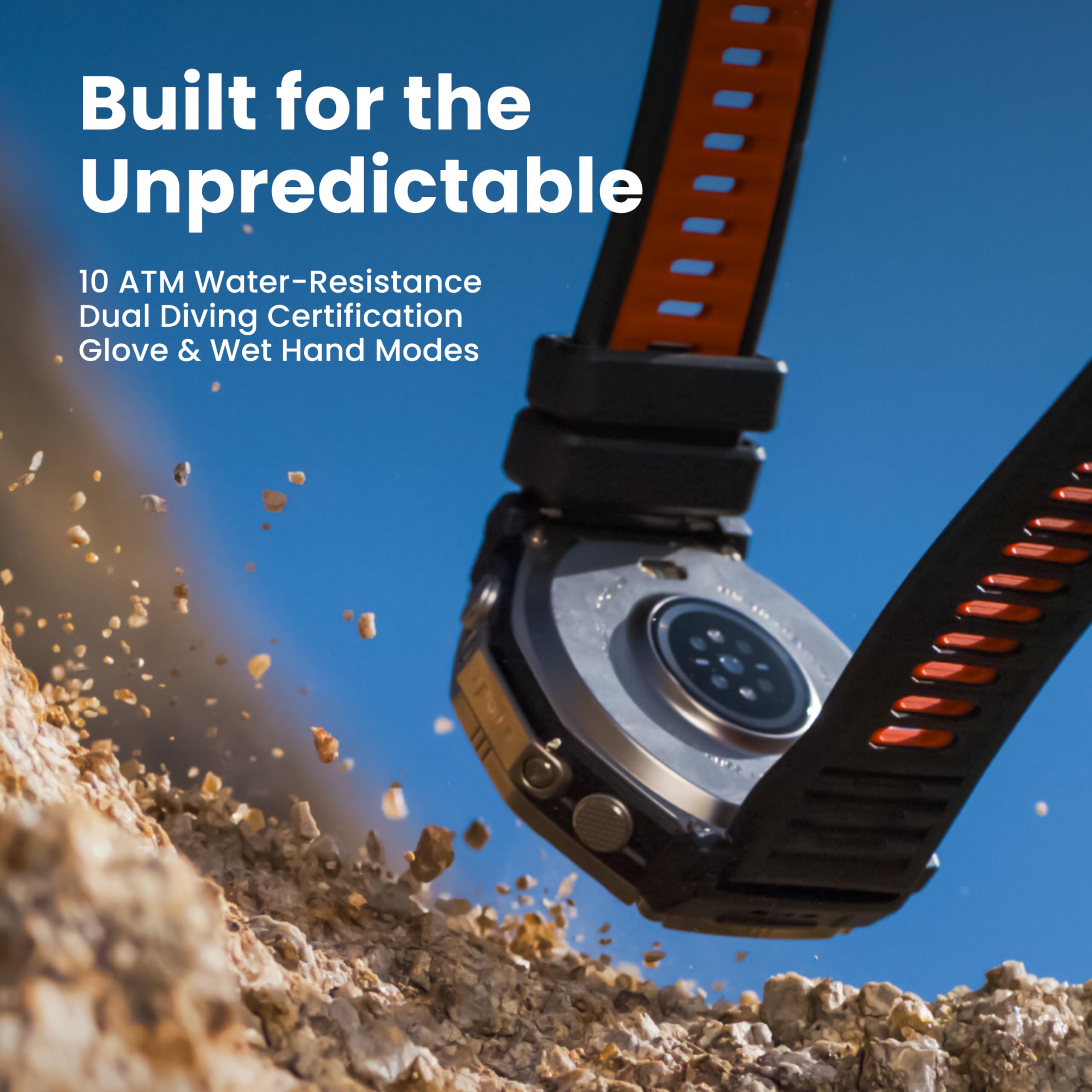 Amazfit T-Rex Ultra 2 Dual-Band GPS Outdoor Smartwatch,